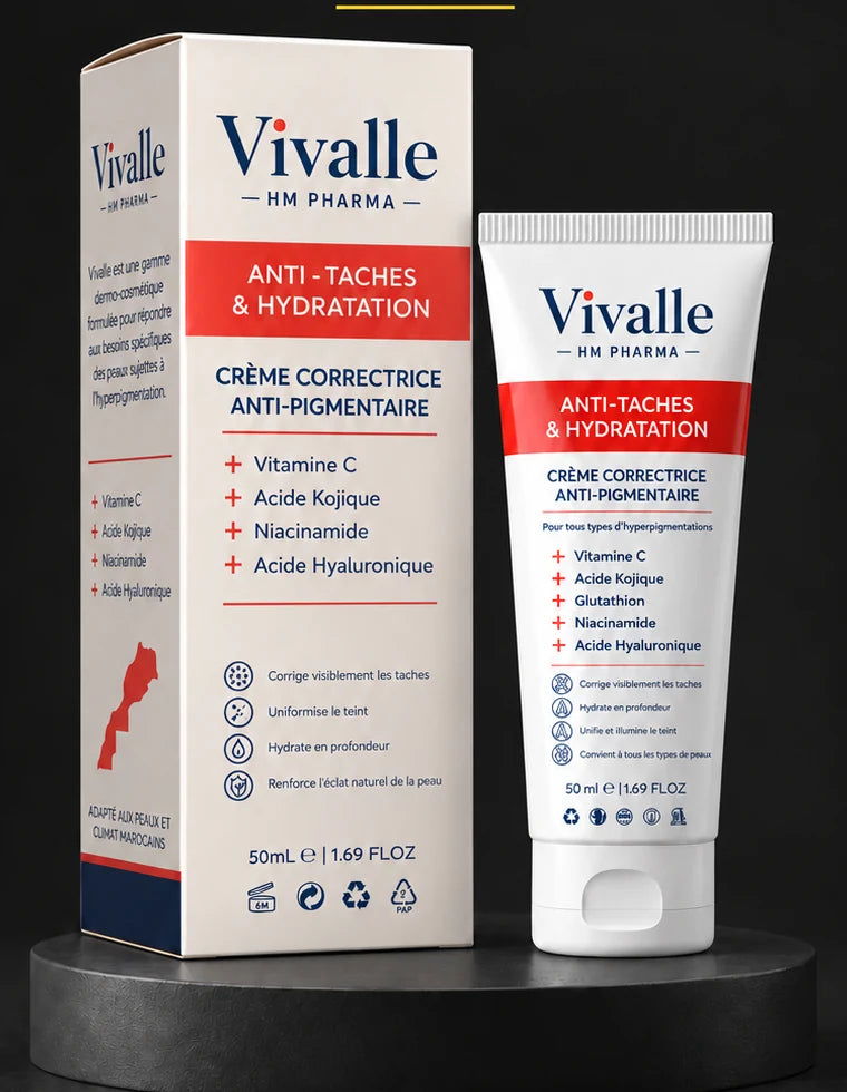 Vivalle crème correctrice anti-pigmentaire 50 ml avec carton